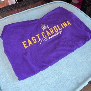 Short sleeve purple East Carolina University (ECU) shirt (size medium)